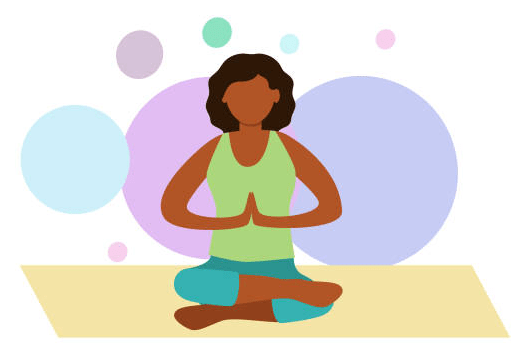 Medio Loto meditación